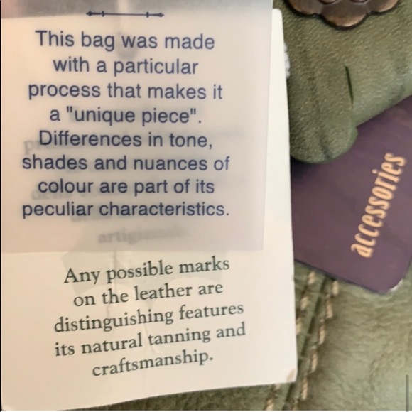 Marzia Italian leather soft green braid detail shoulder handbag - Picture 9 of 9